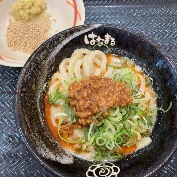 「冷やし白ごま坦々小560円クーポン100円引き」@はなまるうどん イオンモール千葉ニュータウン店の写真