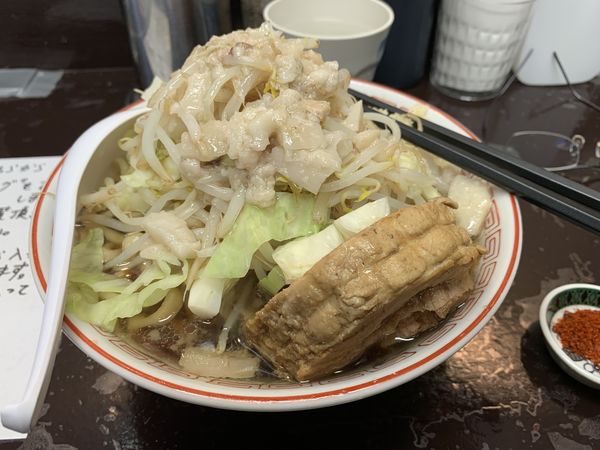 「らーめん+にんにく+あぶら　800円」@自家製麺 まさき（非乳化） 2号店の写真