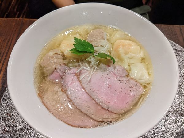 「塩山椒ラーメン+ワンタン2個」@雲のきれまの写真