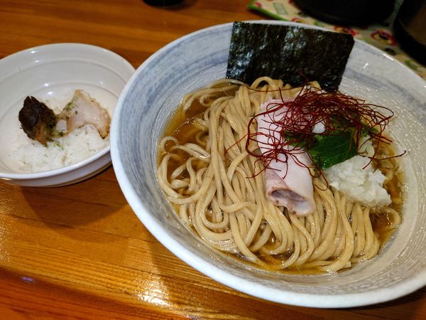「利尻昆布と鯵の冷製煮干しそば」@麺屋 ひな多の写真