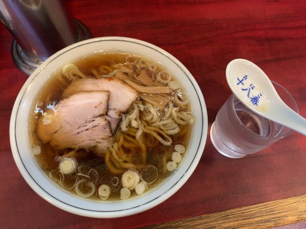 「らーめん900円」@十八番の写真