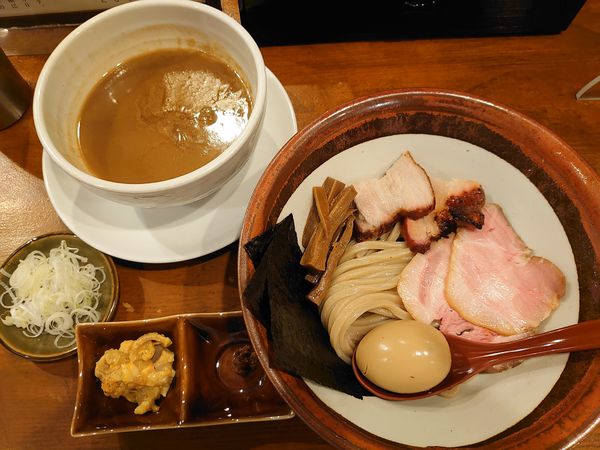 「特製つけ麺」@長男、ほそのたかしの写真