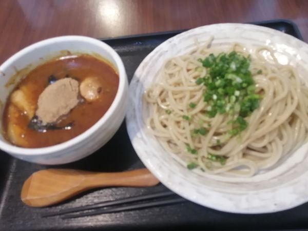 「（本日のオススメ）和風カレーつけめん（1辛・並）¥970」@竹風 那須塩原店の写真