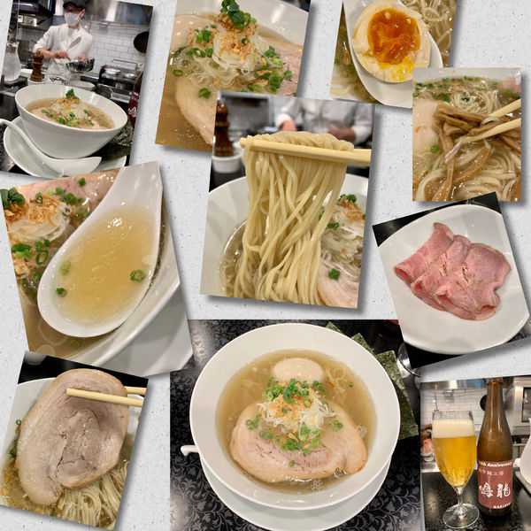 「🍺🍖⇒塩拉麺1000円＋海苔＋味玉」@創作麺工房 鳴龍の写真
