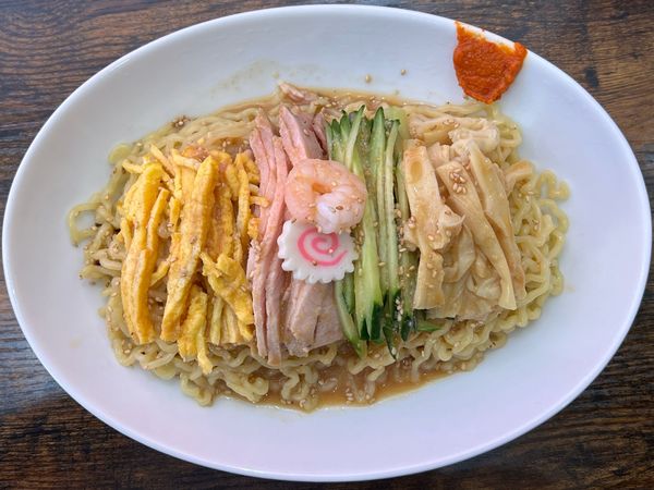 「味噌ダレ冷し中華」@味噌ラーメン 雪ぐにの写真