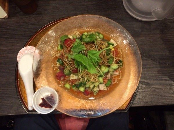 「夏野菜とタコの冷やしそば」@チラナイサクラの写真