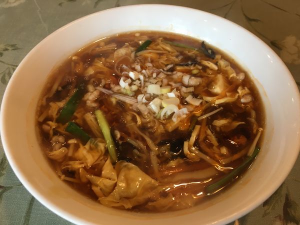 「酸ラーメン半焼飯セット」@孔府家宴 長町店の写真