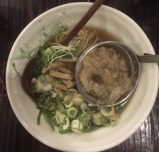 「追い鶏節らーめん正油」@G麺7の写真