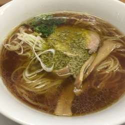 醤油そば〜牡蠣のアヒージョ添え