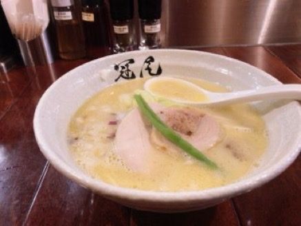 「鶏白湯らぁめん」@らぁめん冠尾 恵比寿西店の写真