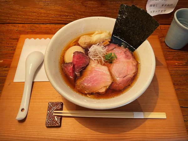 「醤油特上トッピング」@Homemade Ramen 麦苗の写真
