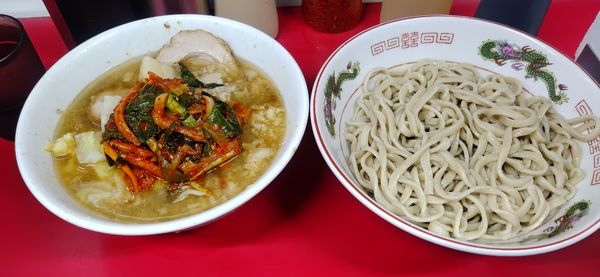 「つけ麺（少なめ）、ニラキムチ」@ラーメン二郎 湘南藤沢店の写真