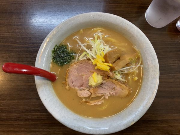 「味噌らーめん（大盛） 750円+100円」@味噌専門 麺屋大河の写真