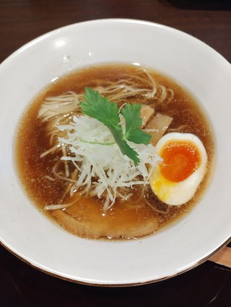 「醤油ラーメン(ストレート麺)(唐揚げセットライス小付)」@麺処 志庵の写真