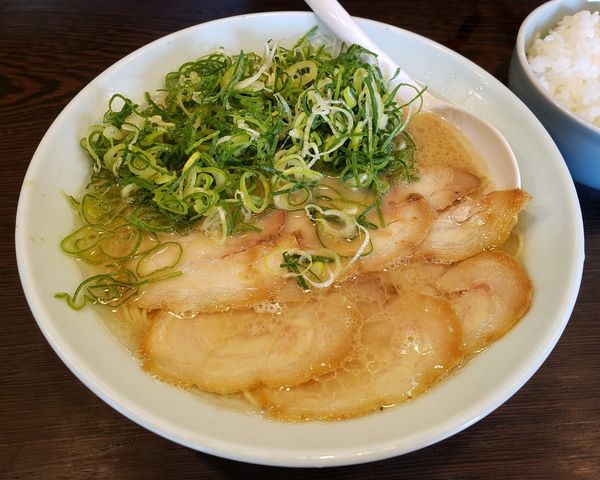 「ネギチャーシュー　めし中（平日ランチサービス）」@博多濃麻呂 二子玉川店の写真