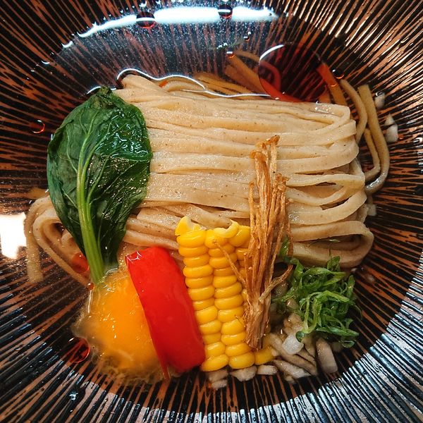 「香露そば担々の風1500円」@麦そば専門店 麦の上の写真