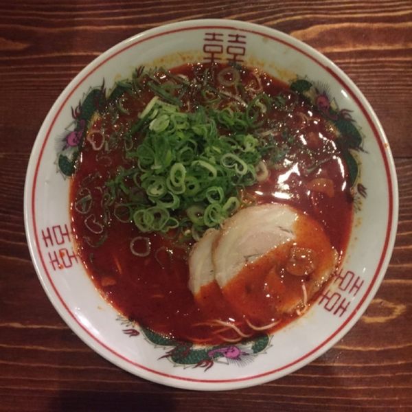 「辛かラーメン」@元祖とんこつ久留米ラーメン 福ヤの写真