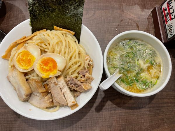 「鶏魚介つけ麺」@岡本商店 北浜店の写真