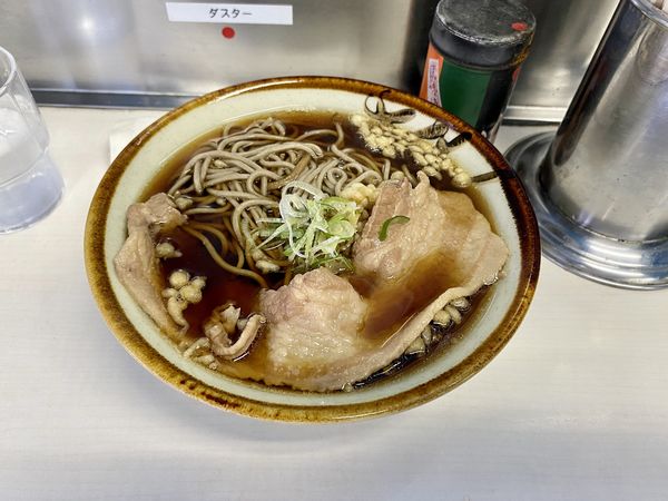 「肉そば480円」@豊しま 江戸川橋店の写真