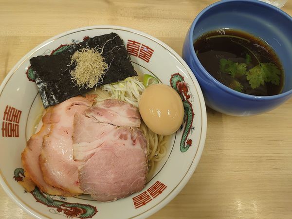 「特製昆布水つけ麺(醤油、1000円)」@麺処 有彩の写真