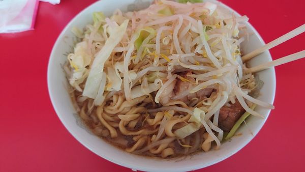 「小ラーメン　麺少なめ」@ラーメン二郎 ひたちなか店の写真