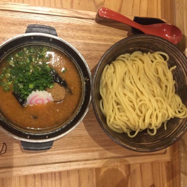 「めんたい煮こみつけ麺」@元祖めんたい煮こみつけ麺の写真