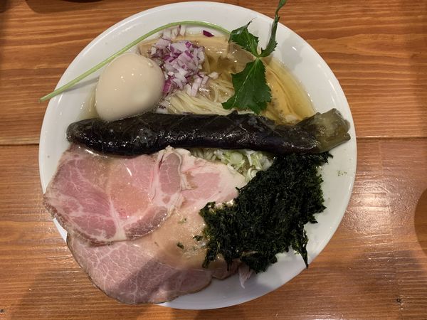 「【限定】冷たい煮干しそば」@麺屋 真心の写真