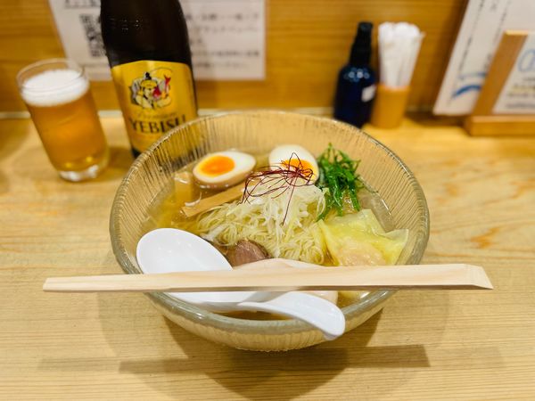 「冷やしくろおびラーメン（塩）¥1200」@利尻昆布ラーメン くろおびの写真