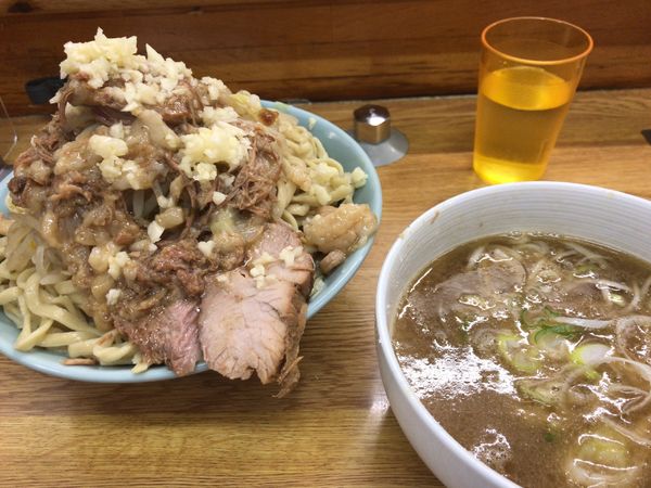 「つけ麺(ヤサイチョイマシ、ニンニク、アブラ) 950円」@ラーメン そらの写真