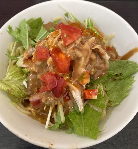 「【限定】鳥取県産大山鳥の棒棒鶏冷麺サラダ風　９５０円」@あかくろたんたんの写真