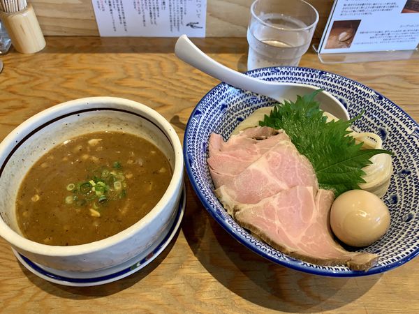 「特製鶏魚介濃厚つけ麺1200円」@麺也 時しらずの写真