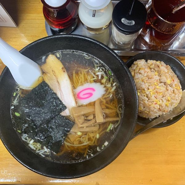 「半チャーハンセット（ラーメン＋半チャーハン）」@下町中華 樹の写真