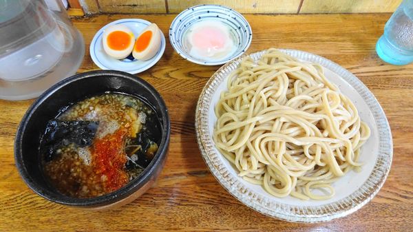 「つけめん大（800円）＋半熟味玉（100円）＋温玉（50円）」@一陽来福の写真