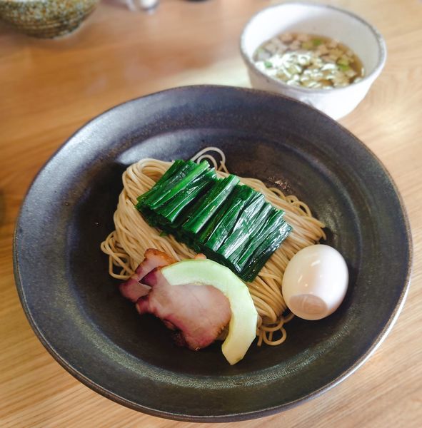 「鶏と韮(ニラ)のつけそば【期間·数量限定】」@麺 㐂色の写真
