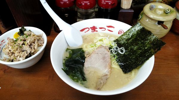 「ラーメン750円＋ミニぶためし200円」@さつまっこ 田園調布店の写真