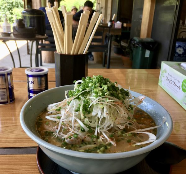 「もつ煮ラーメン(1100¥)」@軽食もりむらの写真
