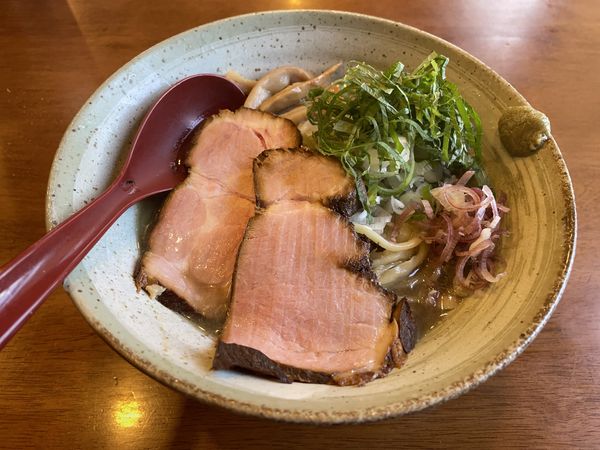 「冷やし煮干しラーメン（塩）・和え玉（塩）」@麺屋 照の坊の写真