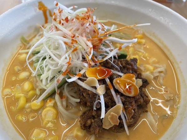 「季節限定：冷やし担々麺850円」@毘沙門の写真