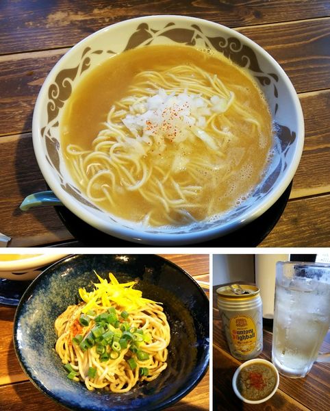 「【限定】ガニ出汁かけ白湯＋ガニミソの和え玉　900＋500円」@煮干結社 弘前店の写真