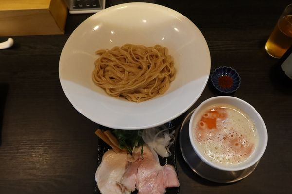 「シビ辛鶏白湯つけそば￥１１００」@麺屋鶏介の写真