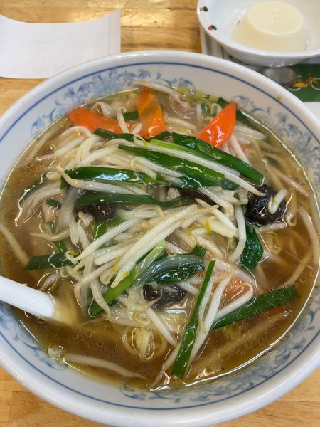 「もやしラーメン」@ぎょうざの満洲 狭山市駅店の写真