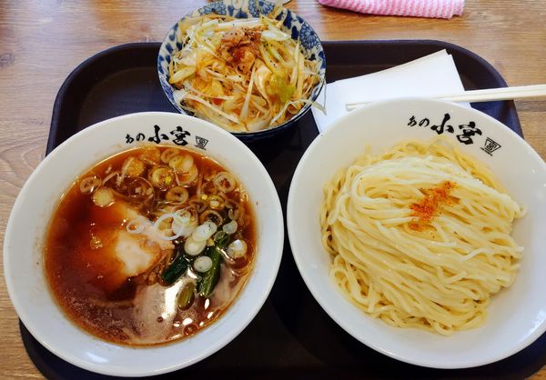 「つけそばとネギめし（1,200円）」@らーめん食堂 あの小宮の写真