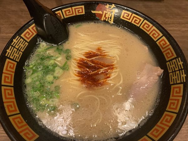 「ラーメン＋替え玉」@一蘭 越谷イオンレイクタウン店の写真