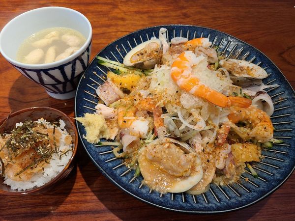 「海鮮冷やし味噌」@灼味噌らーめん 八堂八の写真