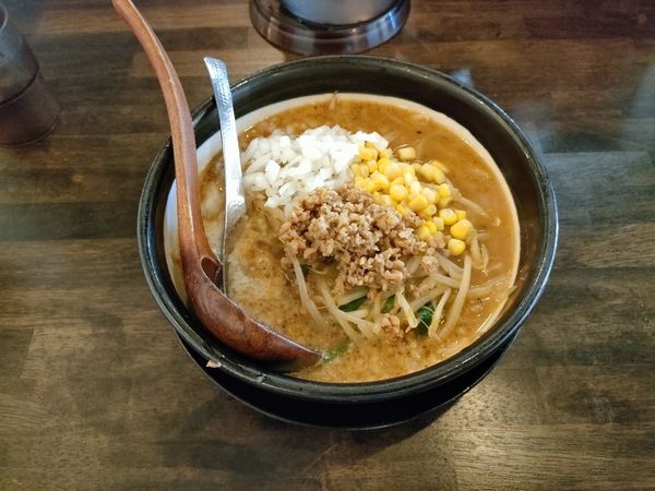「味噌ラーメン　タマネギ増し」@味噌ラーメン専門店 日月堂 浦和さいど店の写真