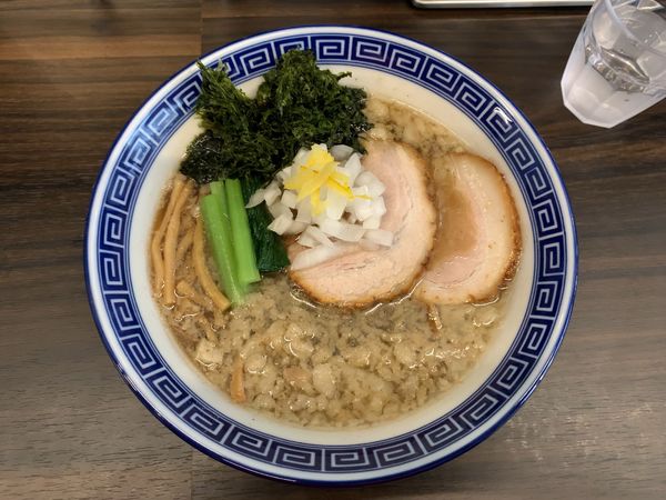 「烏賊背脂煮干し中華そば880円」@錦糸町中華そば さん式の写真