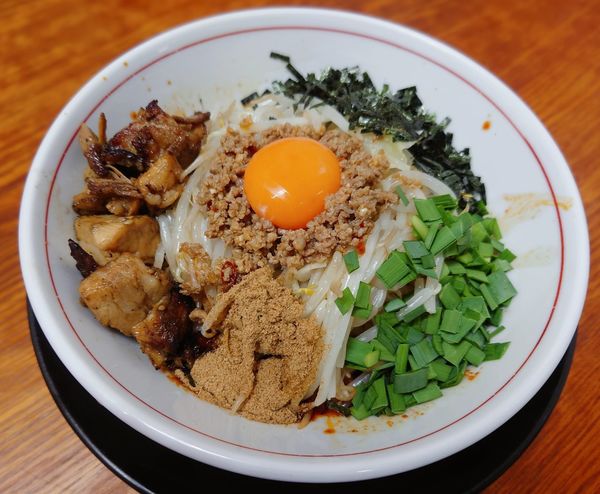 「誤爆まぜそば」@ラーメン・つけ麺 爆王の写真