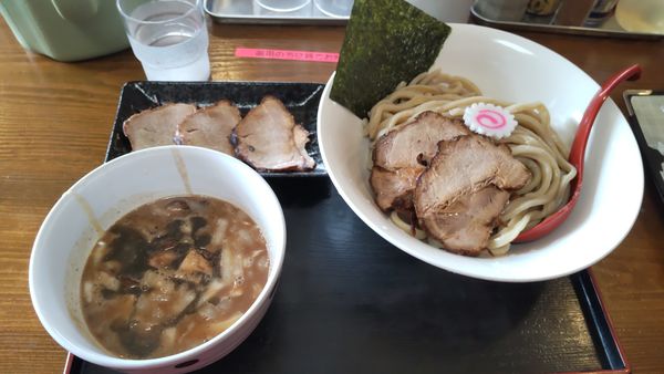 「つけ麺 チャーシュートッピング」@麺屋 鶴と亀の写真