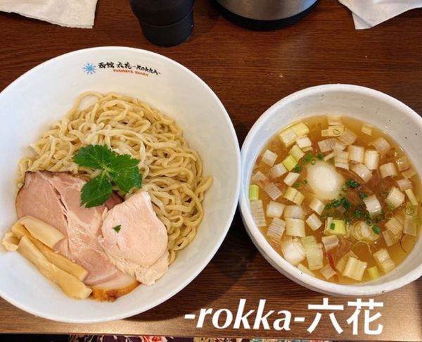 「貝柱ホタテ出汁塩つけ麺大盛り」@六花 -Rokka-の写真