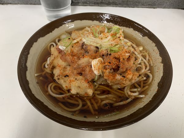 「ゲソ天そば 410円」@立喰そば処 王子店の写真